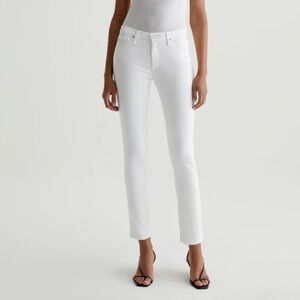 AG The Prima Ankle Cigarette Jean in White DSD1855WHT